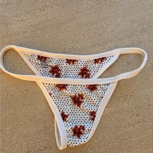 Posh Pua Floral Bikini Bottom - Size L; NWOT